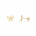 18K Gold PVD Stainless Steel Bow Stud Earrings