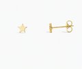 18K Gold PVD Stainless Steel Star Stud Earrings