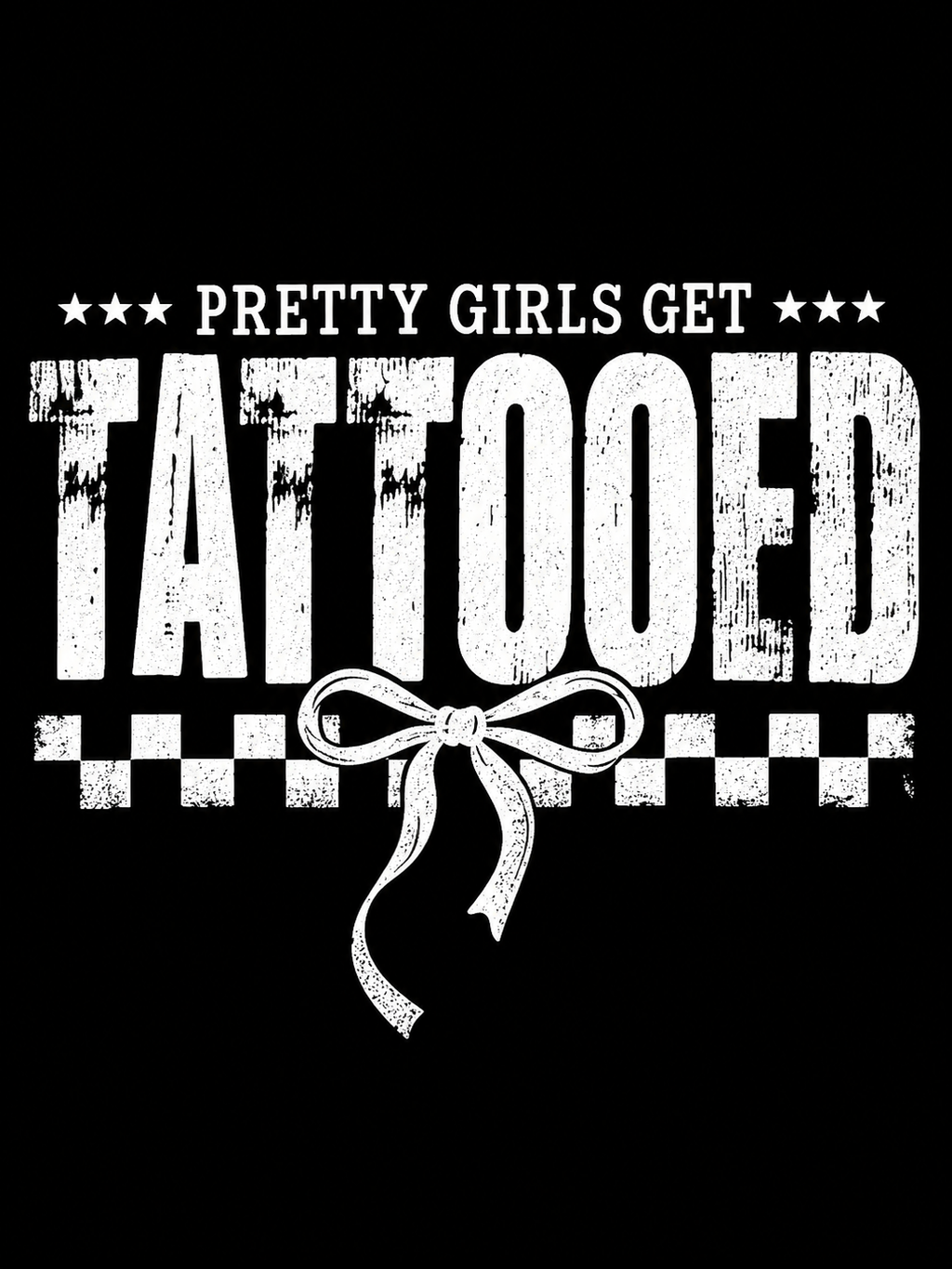 “Pretty Girls Get Tattooed Cropped Graphic Tee Black”