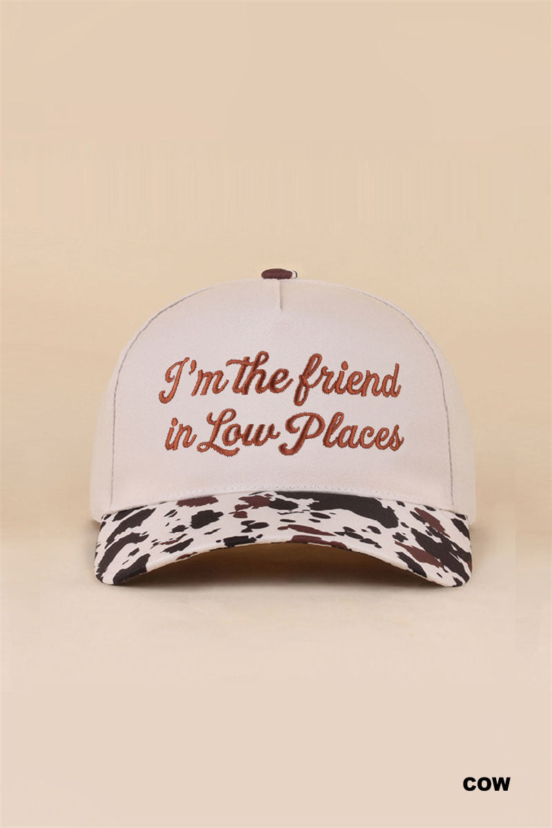 "I'm The Friend In Low Places" Two-Tone Snapback Hat