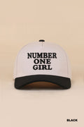 "Number One Girl" Two-Tone Snapback Hat