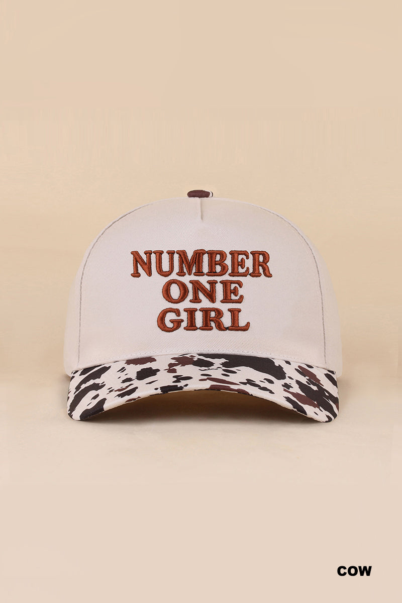 "Number One Girl" Two-Tone Snapback Hat