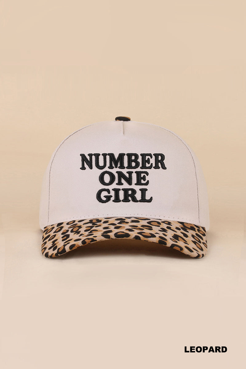"Number One Girl" Two-Tone Snapback Hat