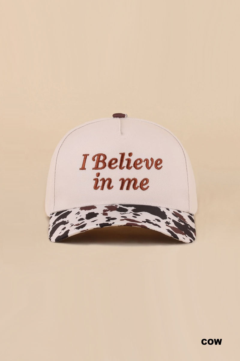 "I Believe In Me" Two-Tone Snapback Hat