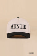 "AUNTIE" Two-Tone Snapback Hat