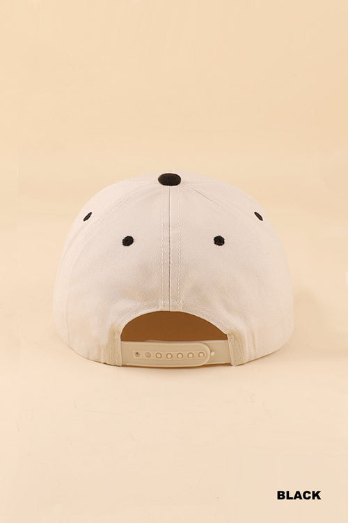"AUNTIE" Two-Tone Snapback Hat