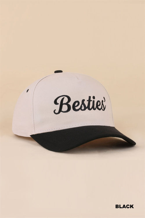 "Besties" Two-Tone Snapback Hat