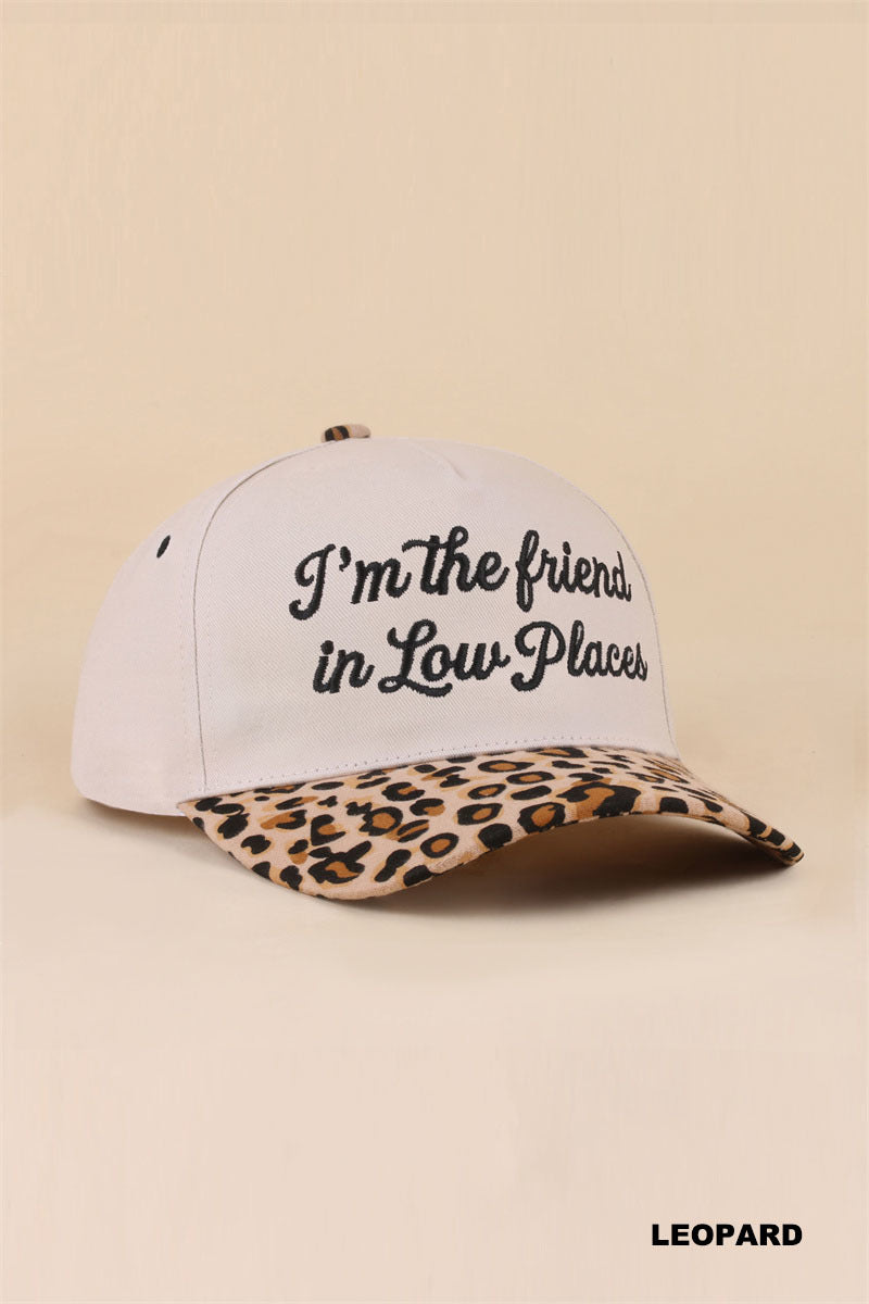 "I'm The Friend In Low Places" Two-Tone Snapback Hat