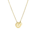 18K Gold PVD Stainless Steel Horseshoe Cutout Necklace