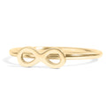 18K Gold PVD Stainless Steel Symbol Infinity Stacking Rings