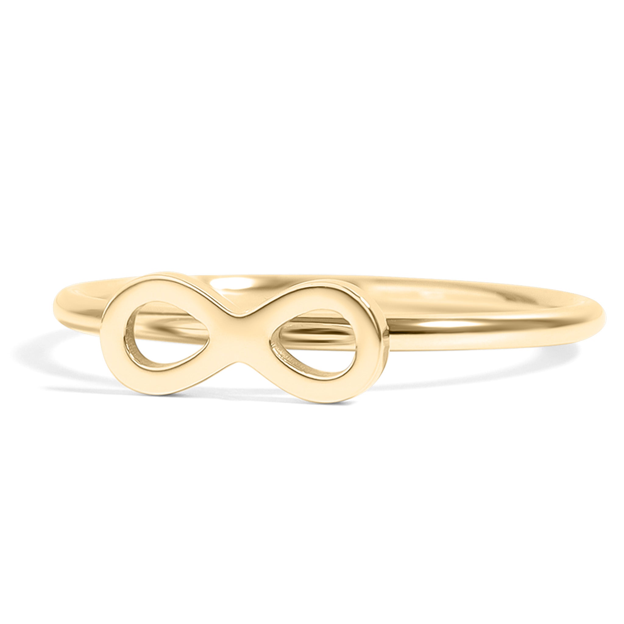 18K Gold PVD Stainless Steel Symbol Infinity Stacking Rings