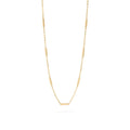 18K Gold PVD Stainless Steel Satellite Bar Chain Necklace