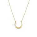 18" Engravable Stainless Steel Horseshoe Necklace